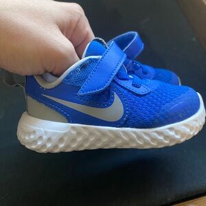 Blue toddler Nikes